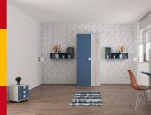 Jazz Kids Bedroom Oak Blue
